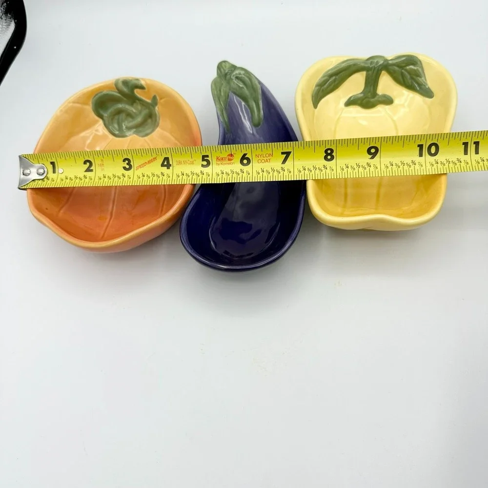 Williams Sonoma Jardin Potager Collection Vegetable Dip Bowls Set of 3